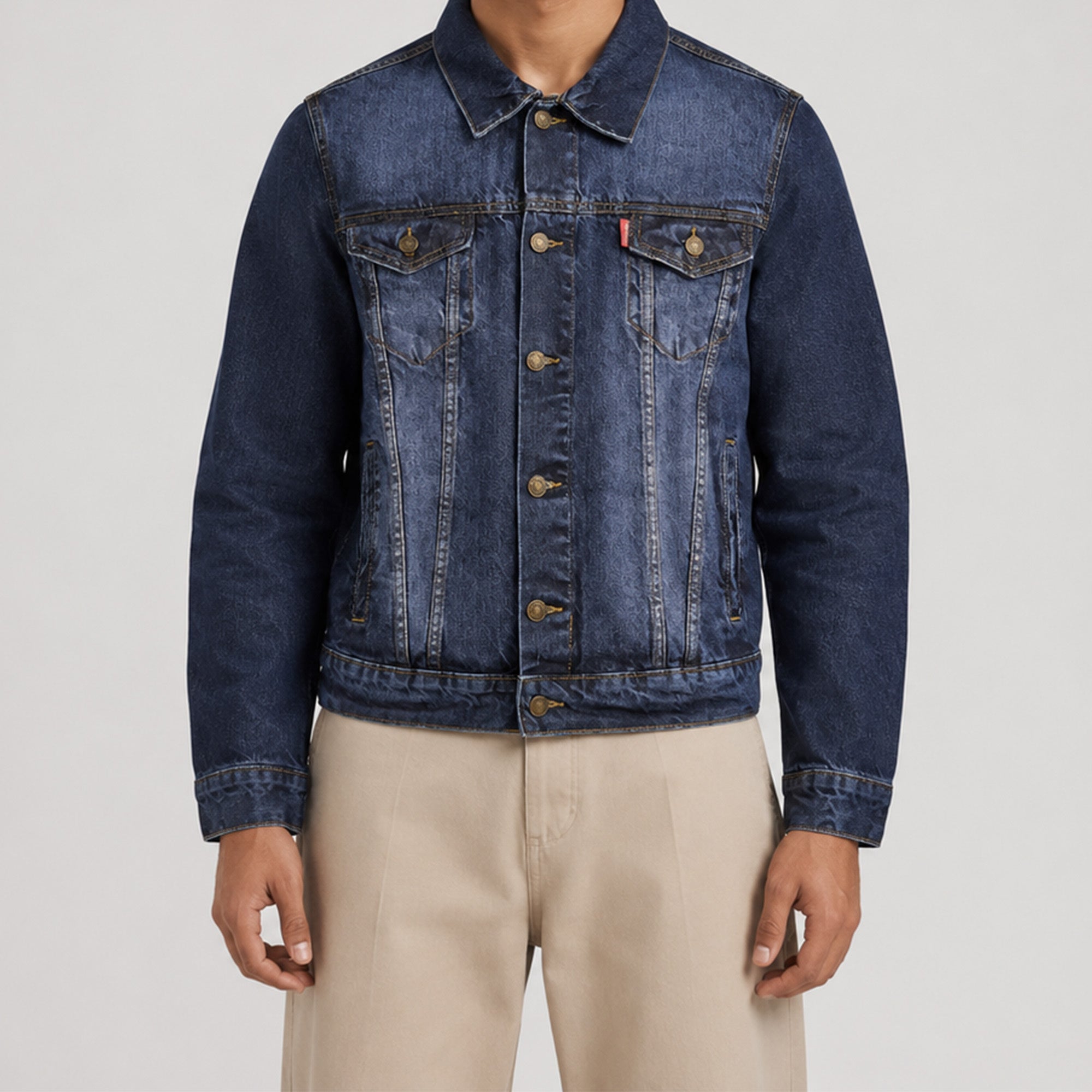 Men classic Denim Jacket – Dark Blue
