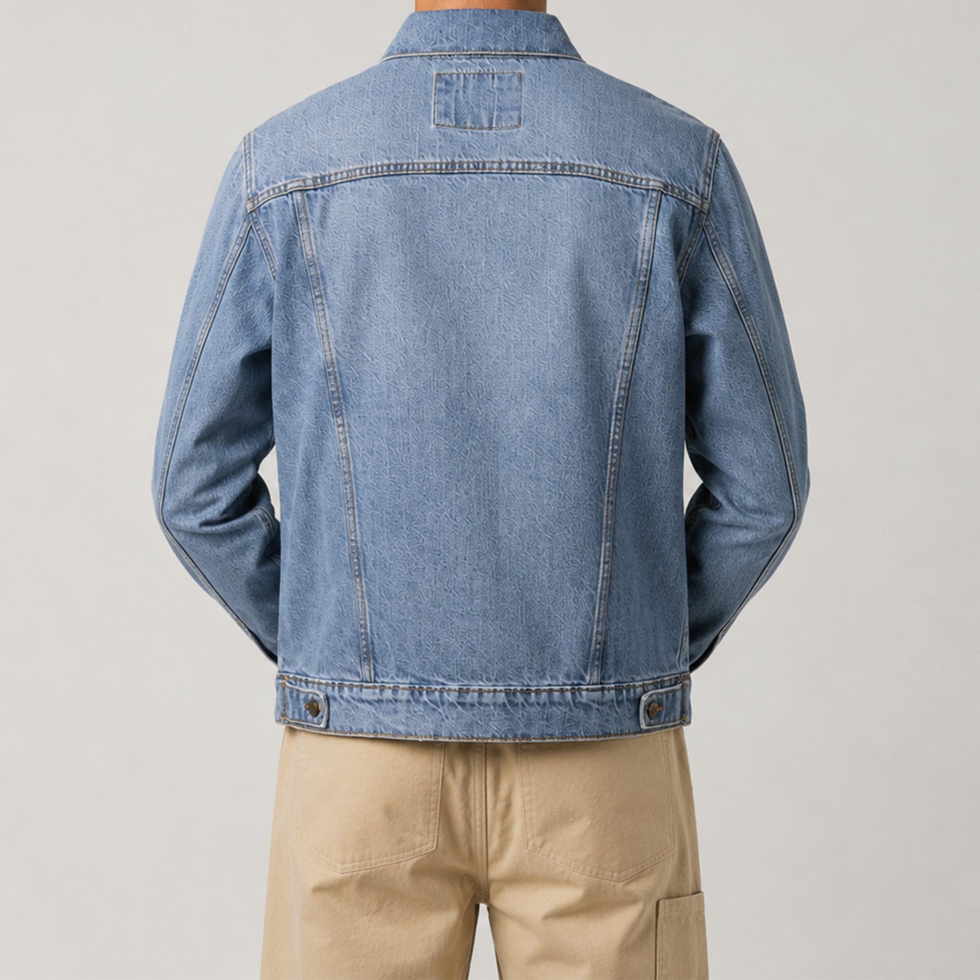 Men classic Denim Jacket – Light Blue