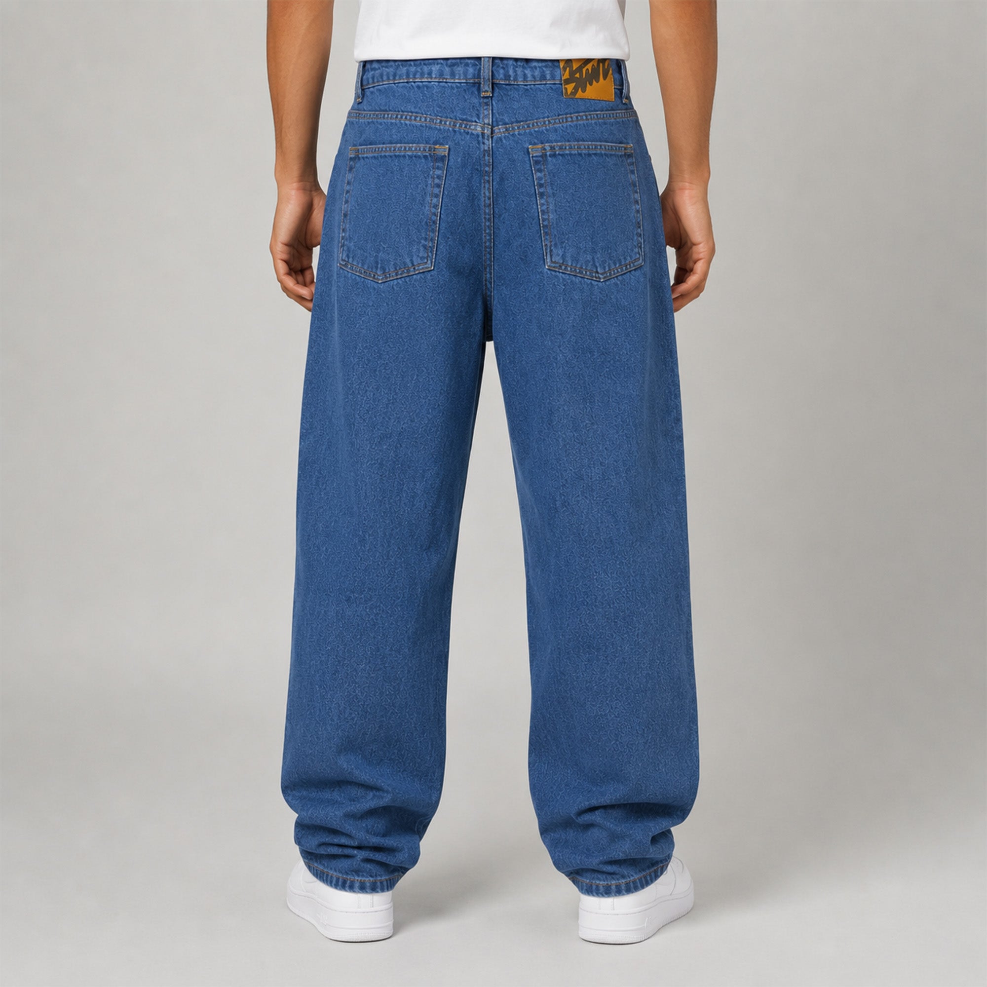 Men Baggy Fit Jean – Medium Blue