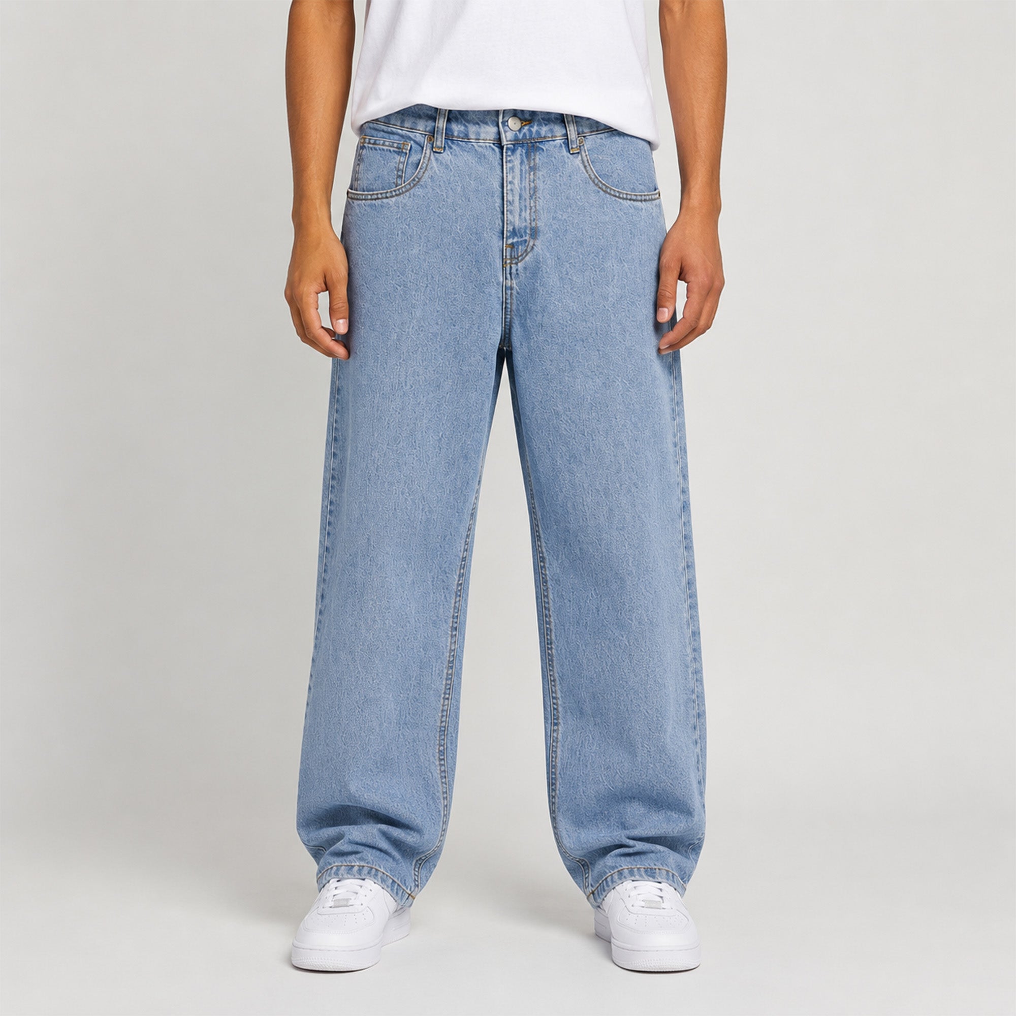 Men Baggy Fit Jean – Light Blue