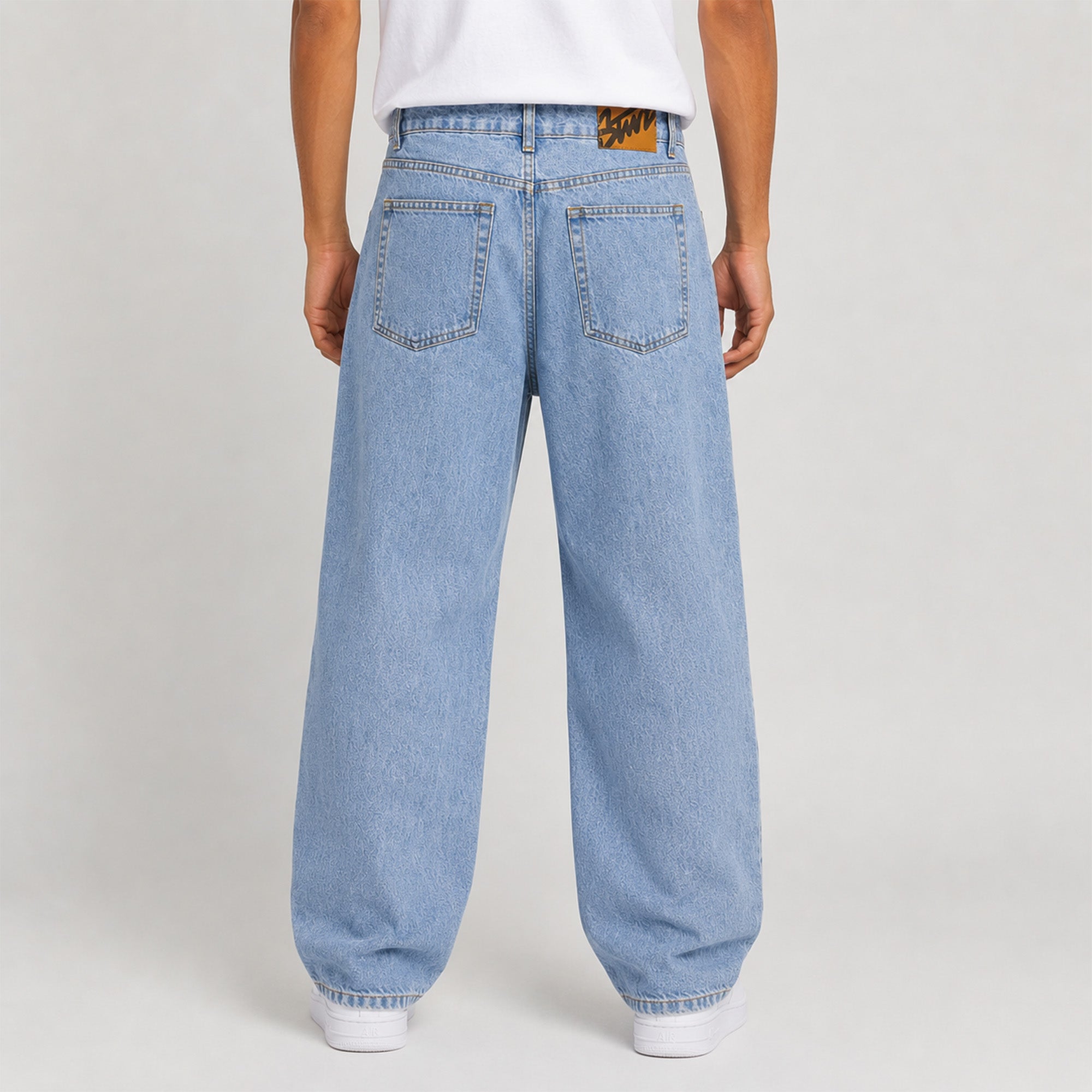 Men Baggy Fit Jean – Light Blue