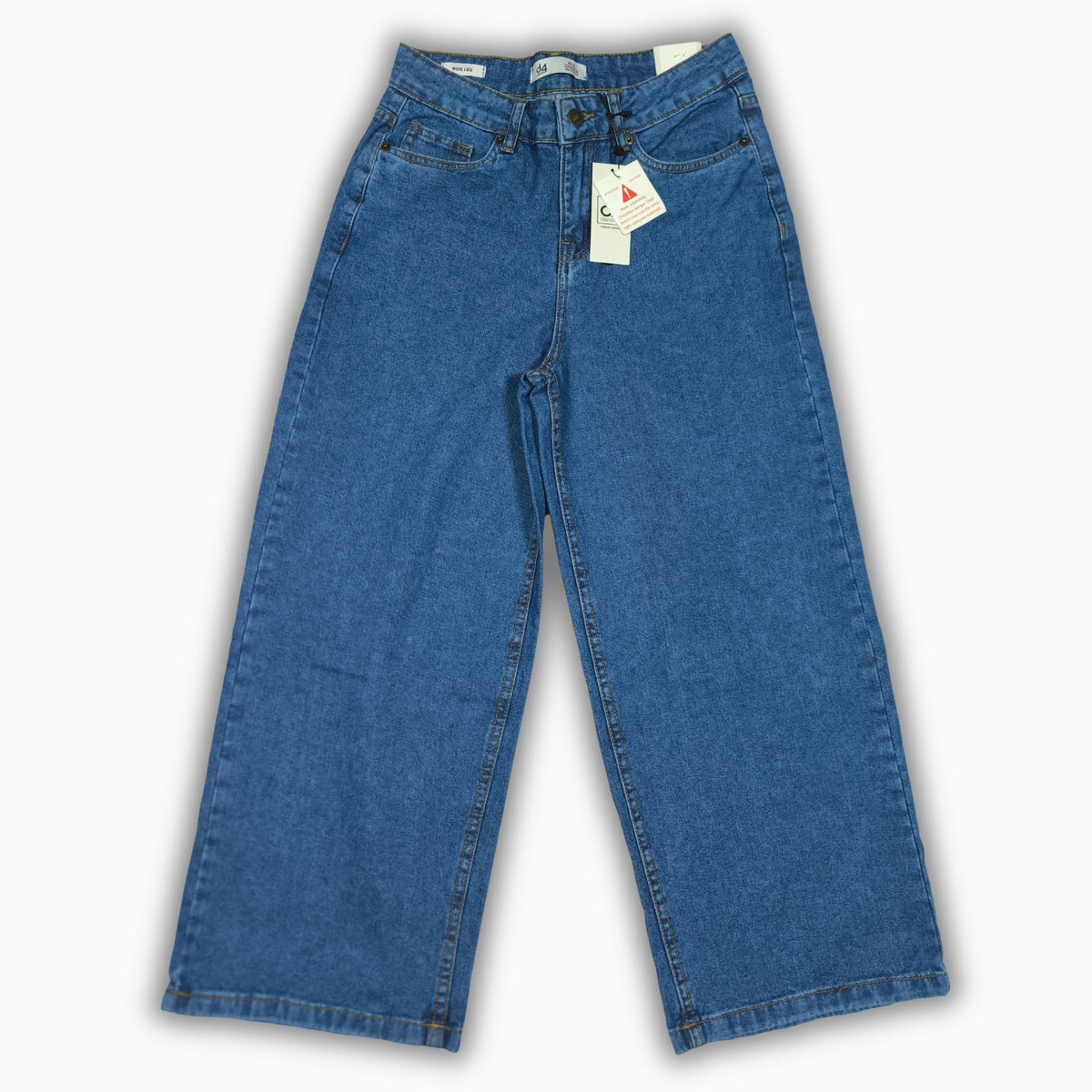 Women Wide Leg Jeans 23074 in Medium Blue, photo 3