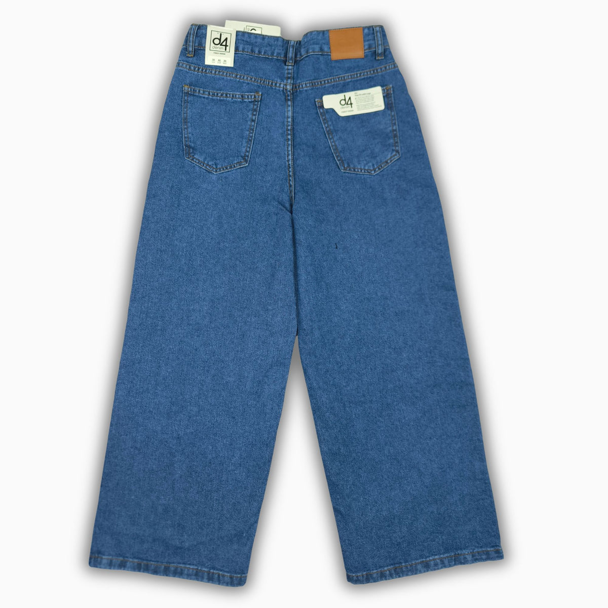 Women Wide Leg Jeans 23074 in Medium Blue, photo 4