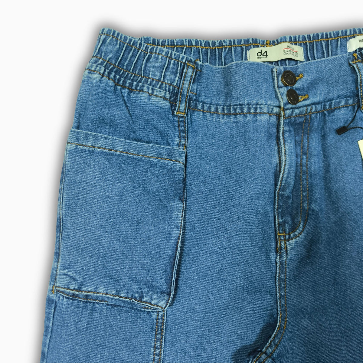 Women Wide Leg Jeans 23102 in Medium Blue, photo 5