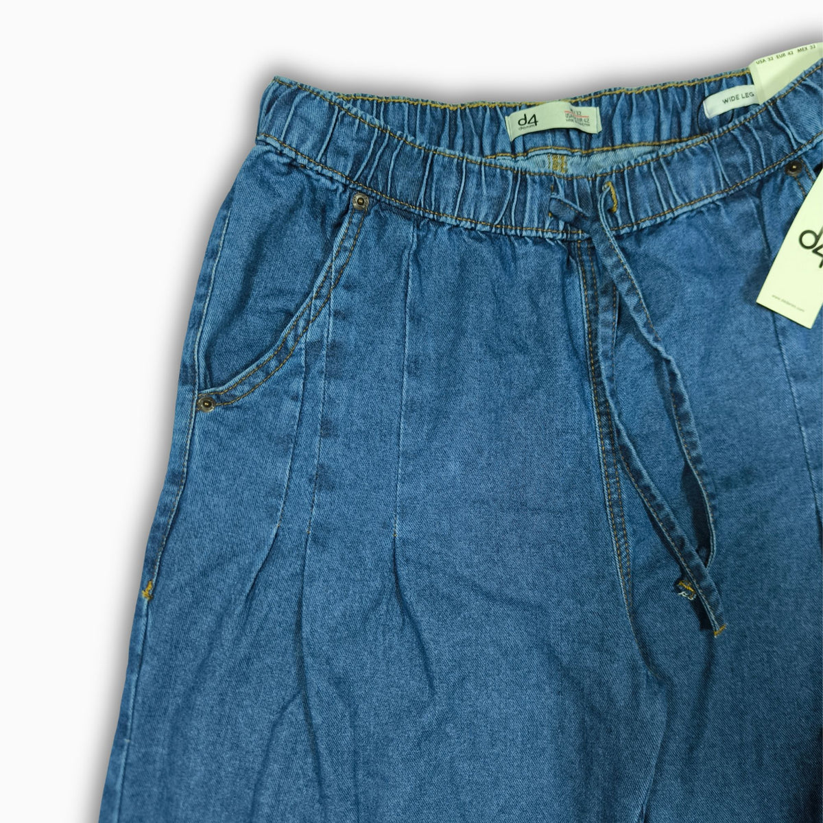 Women Wide Leg Jeans 23103 in Medium Blue, photo 5