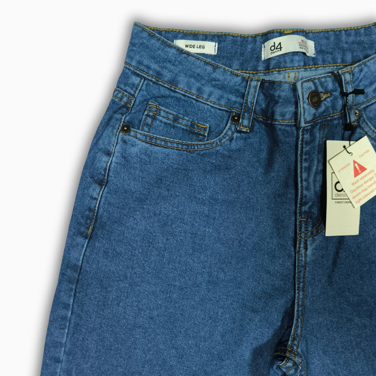 Women Wide Leg Jeans 23074 in Medium Blue, photo 5