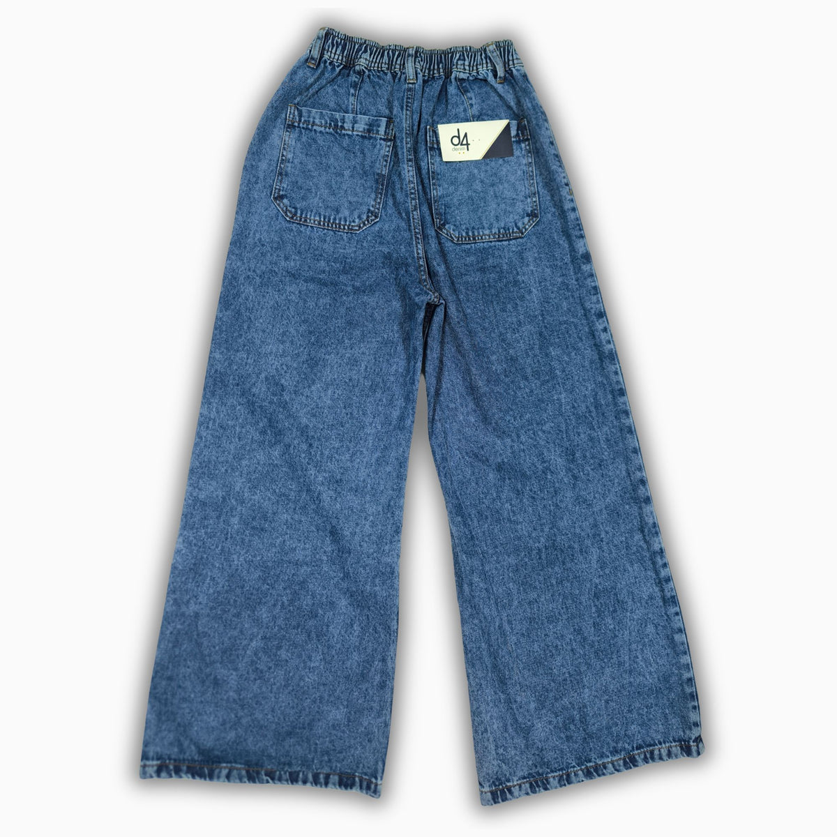 Women Wide Leg Jeans 23107 in Medium Blue, photo 4