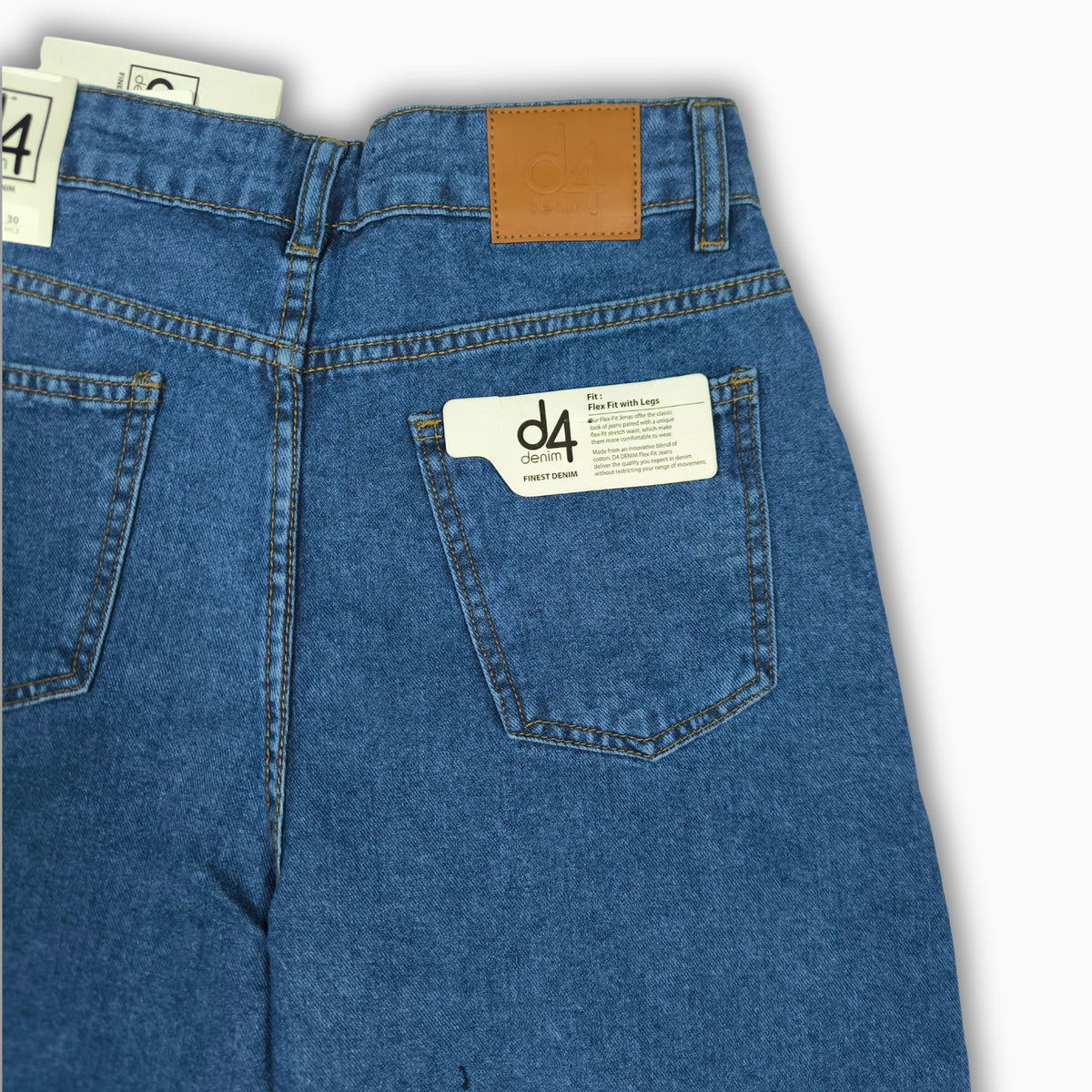 Women Wide Leg Jeans 23074 in Medium Blue, photo 6