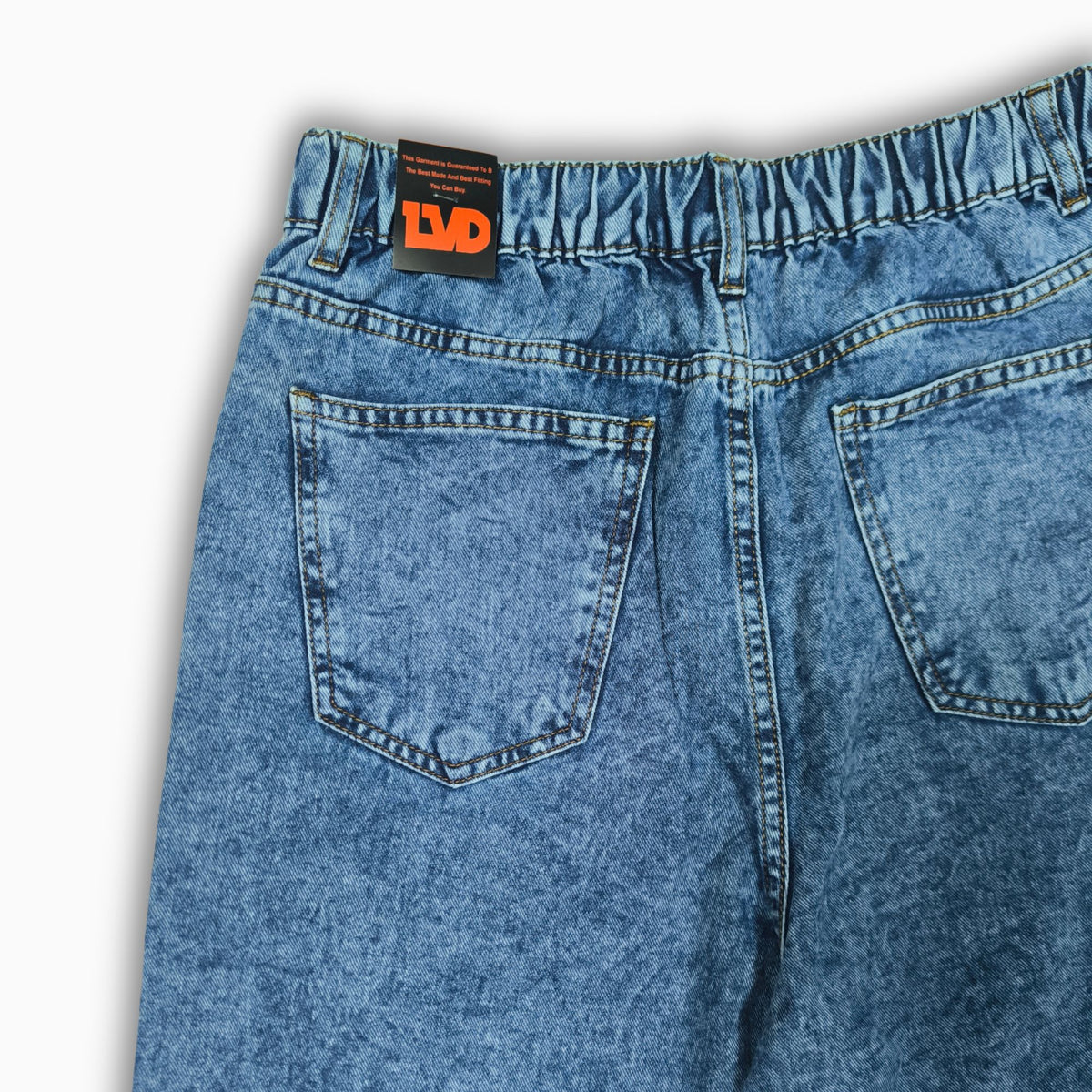 Women Wide Leg Jeans 23108 in Medium Blue, photo 6