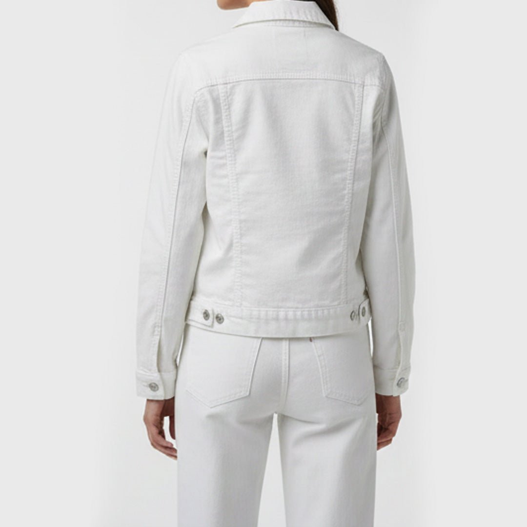 Women Classic Denim Jacket - White