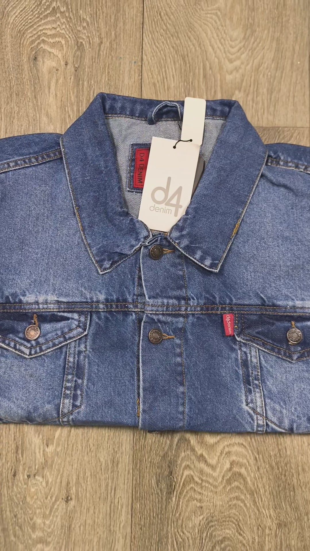 Men classic Denim Jacket – Medium Blue