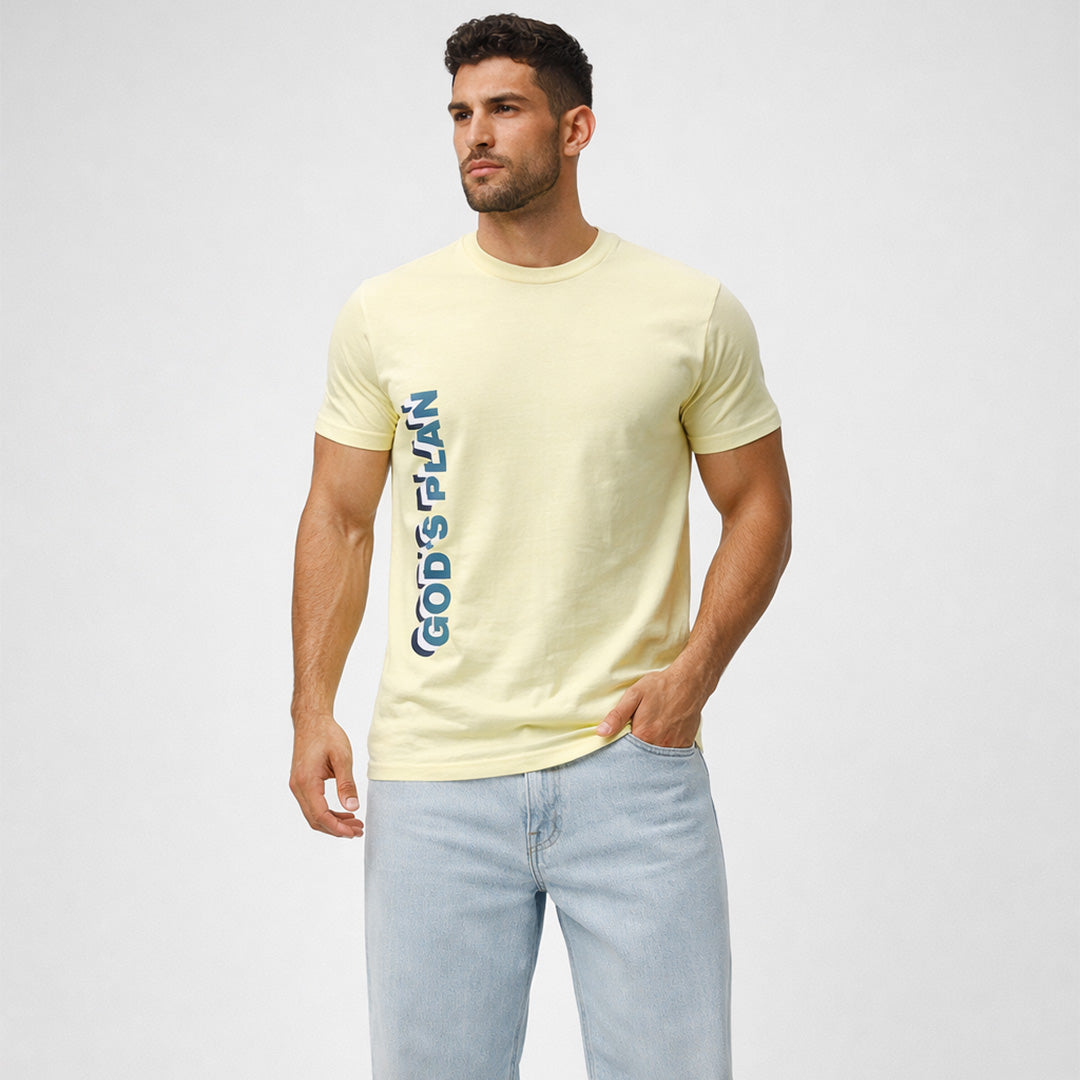 Men Muscle Fit Stretch T-Shirt - Khaki